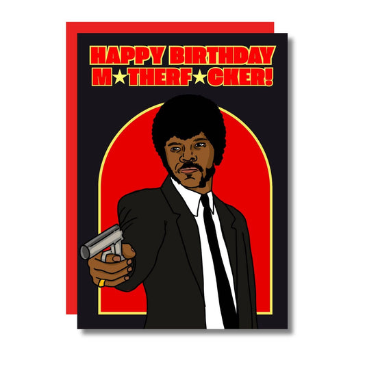 Gefeliciteerd met je verjaardag M*therf*cker! Grappige film-wenskaart