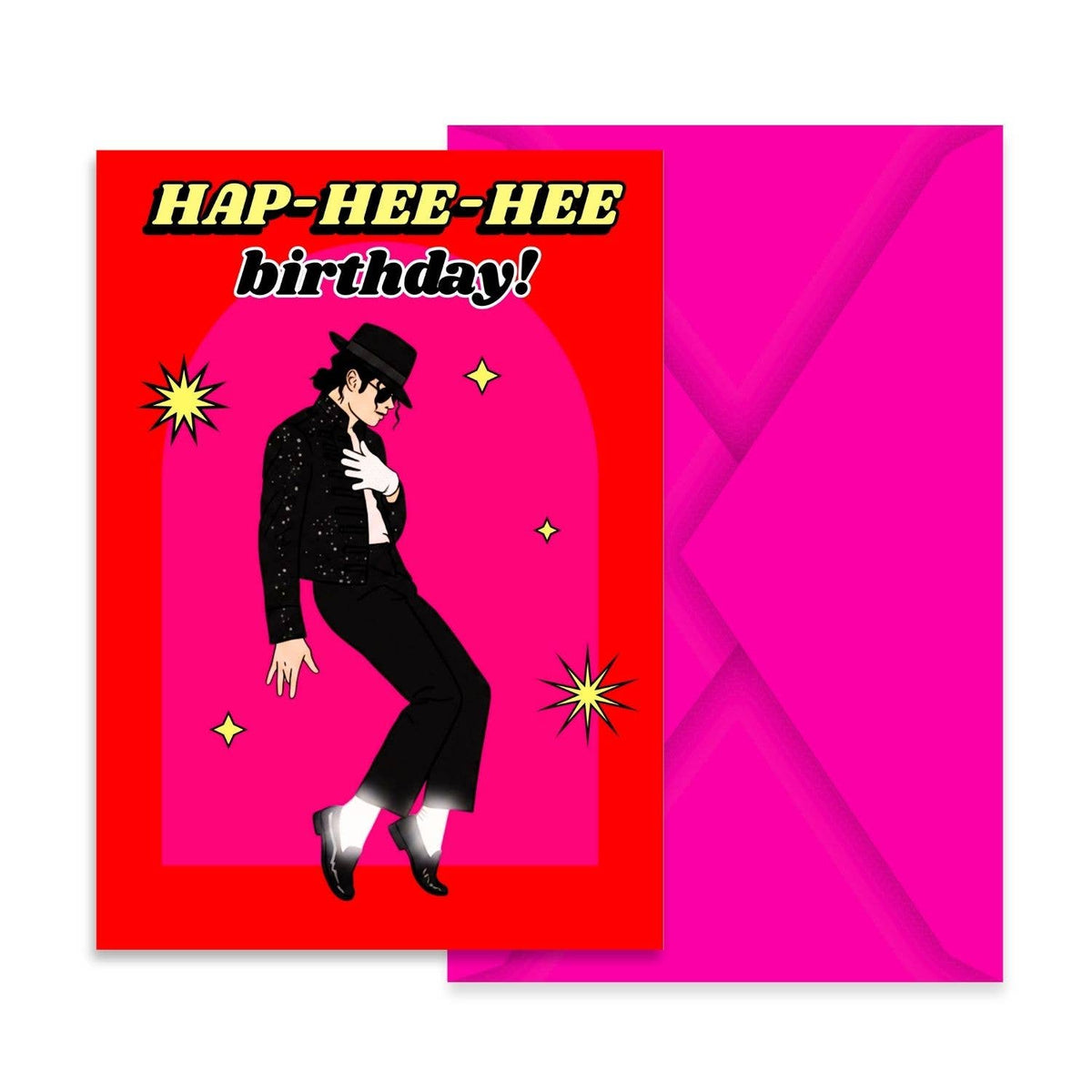 Hap-Hee-Hee birthday card with funny music icon