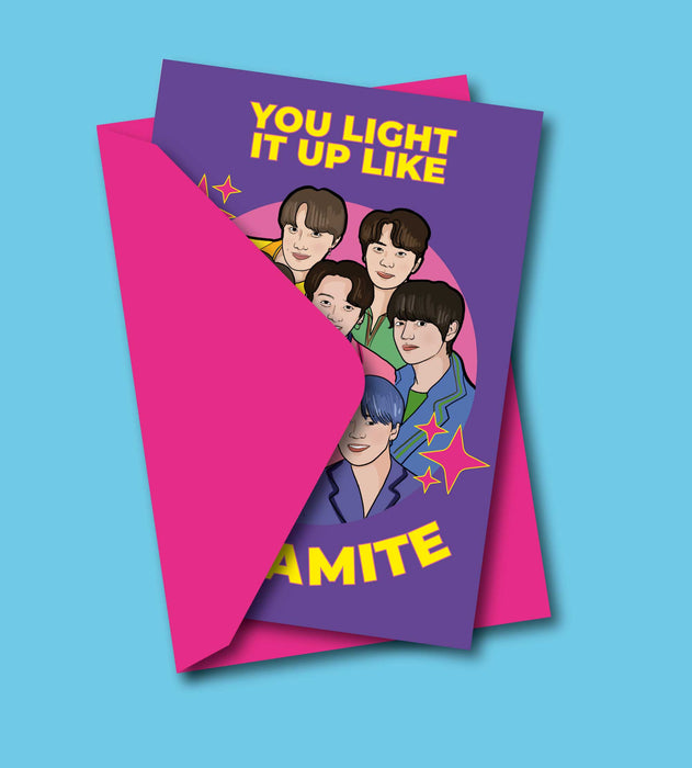 Je Straalt Als Dynamiet Wenskaart