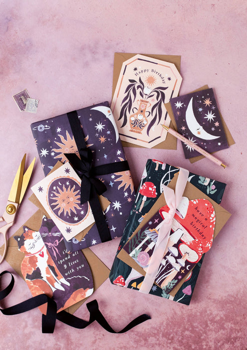 Sleeping Moon minikaarten | Blanco kaarten | Mini-wenskaarten