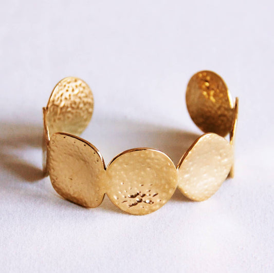 Armband cirkels & vierkanten 'gestoten'