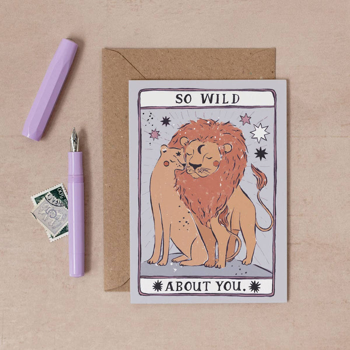 Wild About You Kaart | Jubileumkaarten | Liefde Tarotkaart