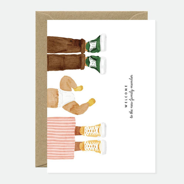 Welcome Baby Family Member - Wenskaart