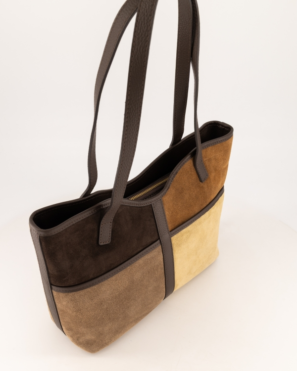 Teatro Livorno Patchwork Shoulder Bag schuin van boven
