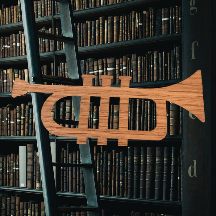 Wooden Amsterdam boekenlegger Trompet