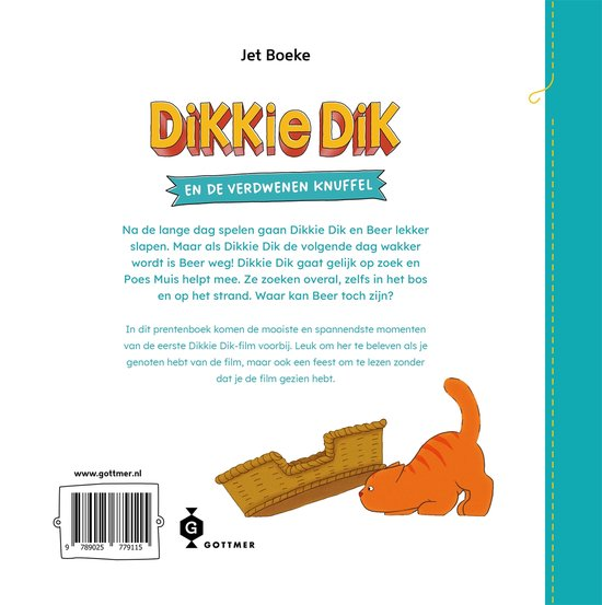 Dikkie Dik en de verdwenen knuffel - achterkant