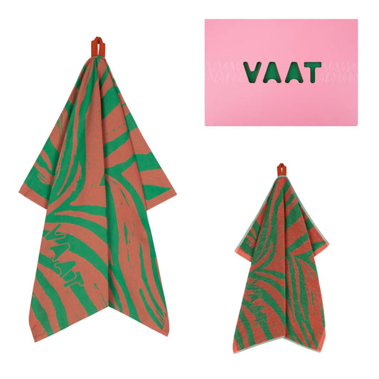 VAAT AMSTERDAM  Gift set I love zebra - coral / green