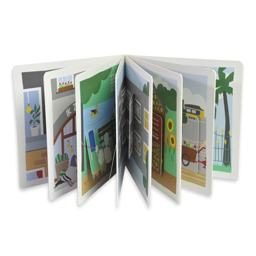 Noox - kartonnen boekje - Het vrolijke stadsdieren flapjesboek